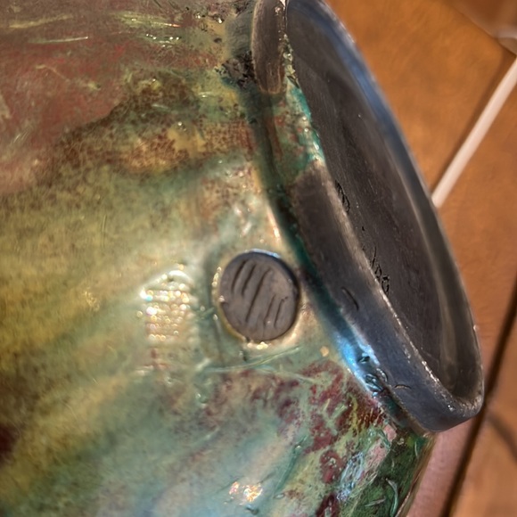 Art Custom Made Japanese Firing Technique Pottery Used For Dried Arrangements Only Poshmark